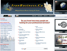 Tablet Screenshot of iranbusiness.ca